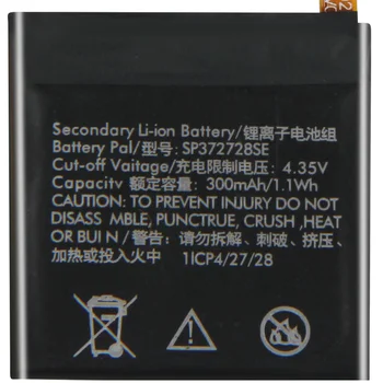 Original Inlocuire Baterie de Ceas SP372728SE Pentru Ticwatch 2 Ticwatch2 WE11056 Ticwatch Exprima Cu Baterie de 300mAh