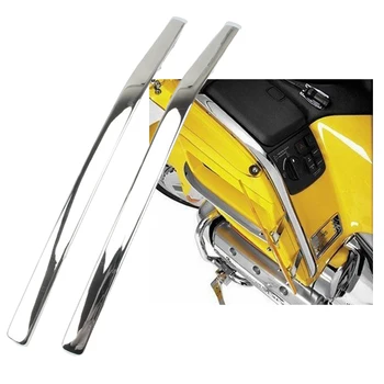 2x Motocicleta Conectarea Carenaj Arc în Formă de Strake pentru Honda GoldWing GL1800 2001-2011 Accesorii Decor, Argint