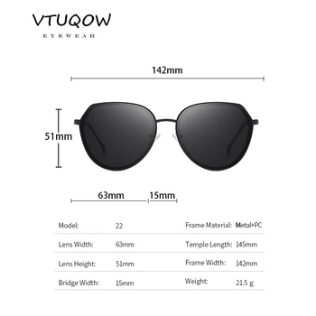 Brand de lux Polarizat ochelari de Soare pentru Femei 2021 tendință de Conducere de sex Feminin de ochelari de soare Retro Ochi de Pisică Ochelari de Soare Pentru Femei Gradient UV400