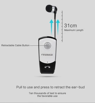 Fineblue F960 mini-căști de afaceri bluetooth căști fără fir, căști de anulare a zgomotului căști de vibrații pentru telefon mobil