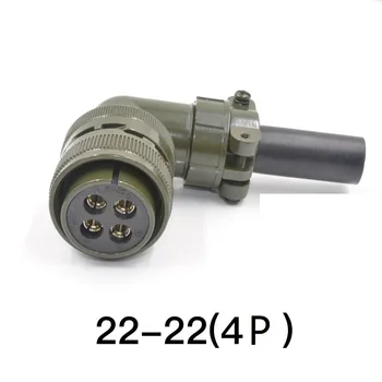 22-22 22-22P 4 Pin Aviației, Conector Soclu Servo Motor pentru Panasonic Anchuan Integrat rezistent la apa Split Caz MS3102A