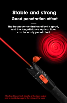 10mW Visual fault Locator 10mW Roșu Cablu de Fibra Optica Tester 10-12KM Test cu Laser