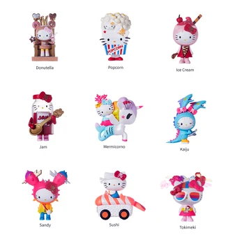 Original Tokidoki Serie Hello Kitty Figura Model Orb Cutie De Decorare Păpușă Jucărie Cadou Colecții