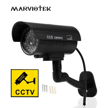 Falsa Dummy Camera de Simulare Dummy CCTV aparat de Fotografiat în aer liber acasă de securitate, Supraveghere Video Mini Camera Bullet HD Intermitent LED Lumina