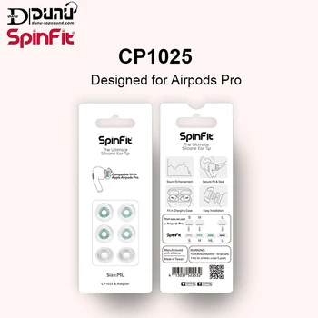 DUNU Spinfit CP1025 Înlocuire Silicon Casti dop Auricular Conceput pentru Airpods Pro 1card cu 4 sfaturi de 2 adaptoare