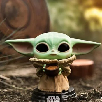 Funko Pop Star Wars Yoda Copil LA COPIL #368 Copilului cu Cana 378# de Vinil Figura Păpuși Bobble-Head Mașină de Jucărie decor cadou Jucarii