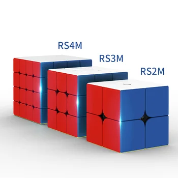 Moyu Rs3m 2020 Magnetic Cub 3x3x3 Moyu MF RS2M 2x2 RS4M 4x4 Magico Cuburi Rs4 M Magnetice Puzzle Cub Cub de Jucarii pentru Copii