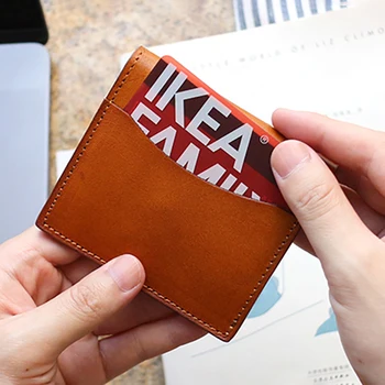 AETOO Bronzare piele portofel de piele de sex Feminin retro plic mic card geanta handmade subțire scurt clip de bani