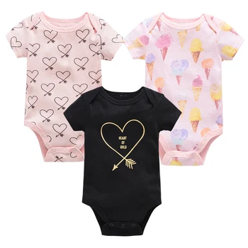 2019 Honeyzone Vara body bebe gemeni haine pentru copii cu Maneci Scurte Pline de Desene animate Fetita Bodysuit ropa de bebe Baby boy Salopeta