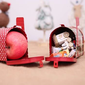 Crăciun Candy Box Cutie De Cadou Mos Craciun Tipărite Cutia Poștală Ornamente Fier Cutie De Depozitare Organizator Pentru Acasă Festivalul De Decor