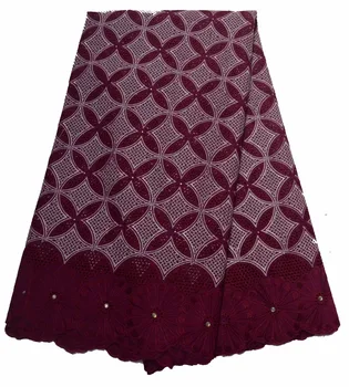 Transport gratuit (5yards/pc) de Înaltă calitate din Africa de bumbac dantela tesatura Elvețian voile dantela tesatura pentru rochie eleganta P468-5