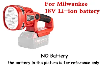 Pistol/Portabil 12W Lampa LED Lanterna Pentru Milwaukee(FARA Baterie FARA Incarcator)18V Li-Ion Acumulator M18 în aer liber, Instrumente de Lucru Lampa de Lumina