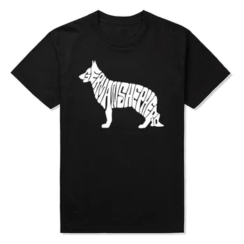 Ciobanesc German Tricou Cadou Iubitori de Câini de Ziua de nastere Amuzant Unisex Grafic de Moda Noua Bumbac cu Maneci Scurte O-Gât Harajuku T-shirt