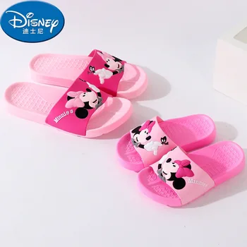 Disney mama și fiica copilul papuci de vara de origine non-alunecare de baie fete papuci de casă gaura pantofi de interior ue dimensiunea 24-39