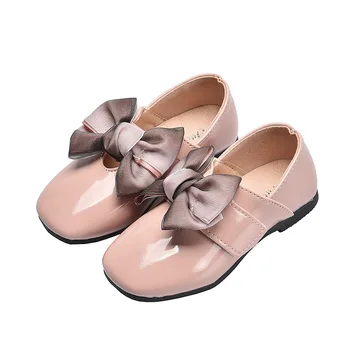 Copii Pantofi 2020 Petrecere Pantofi Pentru Fete Pentru Copii De Școală Rochii La Modă De Primăvară Arc Printesa Pantofi Din Piele 3 6 7 8 9 10 11 12 Ani