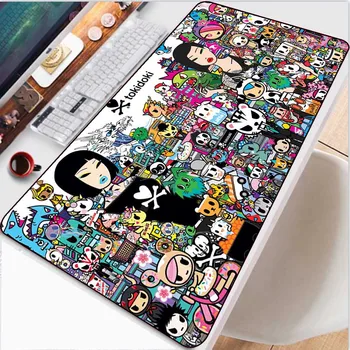Tokidoki Graffiti Desene animate Mousepad XXL Gamer Laptop Non-Alunecare Anime MousePad Birou Mat Kawaii Mouse Pad Gaming Accesorii de Birou