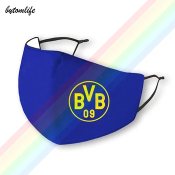 Borussia BVB Fotbal Logo-Masca de Imprimare Poliester Lavabil Respirabil Reutilizabile rezistent la apa Si Praf de Bumbac Gura Masca