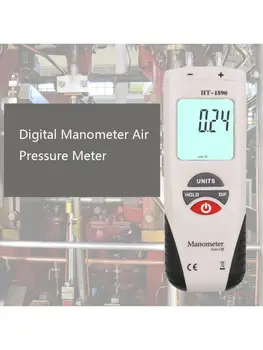 HT-1890 Manometru Digital, Dual Port de Aer Metru de Presiune Indicator de Presiune a Gazelor Teste