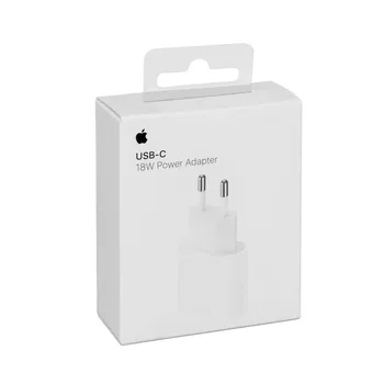 Apple Original, adaptor de alimentare rosu-alimentare cu iesire USB-C (18W)-(cablu de Încărcare vândut separat)