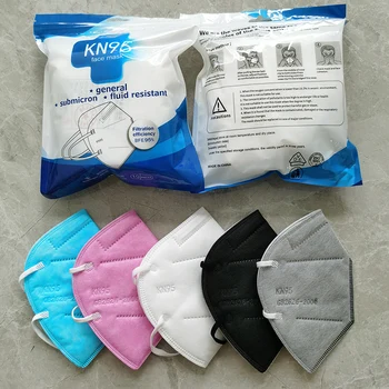 Kn95 mascarillas certificadas 5 capas Anti-picături de Protecție KN95 Masca Respiratorie Reutilizabile Multicolor masque ffpp2 adultes