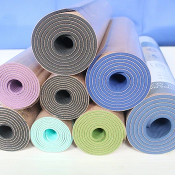 Cauciuc plută yoga mat 3mm/4mm*61mm Anti-alunecare TPE Fitness Pilates Mat exercitarea mat Non-alunecare Pad Yoga Impermeabil Sală de Sport Mat