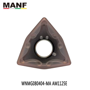 MANF de Cotitură Instrument Insertii Carbură WNMG080804 WNMG080408 Externe Carbură de Tungsten Lama Pentru MWLNR Strung Instrument Tăietor