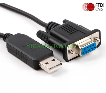 USB Serial RS232 pentru DB9 Feminin Adaptor Convertor FTDI Null Modem sau dispozitiv Terminal Cablu suport win7/8/10/xp/android/mac etc