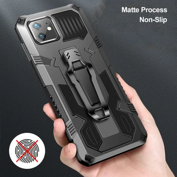 Pentru iPhone 12 Pro Max Cazul Mini 11 Pro Xs Xr SE 2020 8 7 6 Plus 6s Armura rezistenta la Socuri Inel Magnetic Suport Hibrid Militare Acoperi
