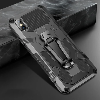 Pentru iPhone 12 Pro Max Cazul Mini 11 Pro Xs Xr SE 2020 8 7 6 Plus 6s Armura rezistenta la Socuri Inel Magnetic Suport Hibrid Militare Acoperi