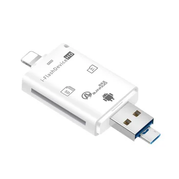 SD Card Reader USB C Cititor de Carduri 3 În 1 USB 2.0 TF/Mirco SD Inteligent Cititor de Carduri de Memorie de Tip C OTG Flash Drive Cardreader Adaptor