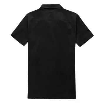 SISHION Mașini de Imprimare Plus Dimensiune Bărbați Cămașă ST110 Maneca Scurta Vara Bowling Tricouri Casual Black Rock Epocă Mens Shirt
