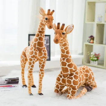 Imens De Pluș Realiste Girafa Jucarie Pentru Copii Copii Cadouri Umplute Pădure Reallife Animal Păpuși Petrecere Decoraton Jucării De Pluș