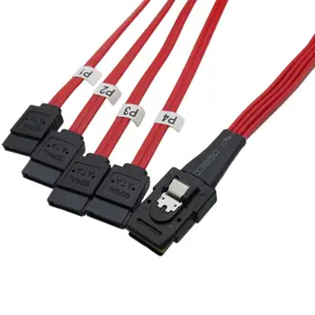 Sas sata cablu Mini SAS 36P SFF-8087 gazdă la 7pin SATA 6GB HD Splitter Cablu Breakout țintă Hard Disk, Cablu de Date 0,5 M 1M