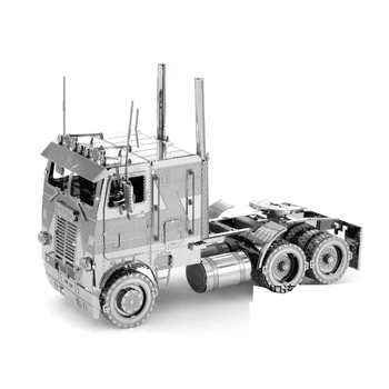 Anime Decor Optimus Prime Auto Originale 3D Full Metal Model Diy Puzzle Tridimensional Freightliner Trompă Camion Cap t