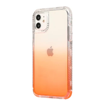 VALAM Absorbție de Șoc Bară de protecție Hibrid Cover Pentru iPhone 11 Pro Max 7 8 Plus XS Max XR X 11 Gradient de Culoare Robust Șoc Caz