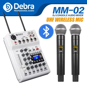 Distracție fără sfârșit! DJ Consola Mixer placa de Sunet cu 2channel UHF cu microfon wireless pentru Home Studio de Înregistrare DJ Rețea de Karaoke Live