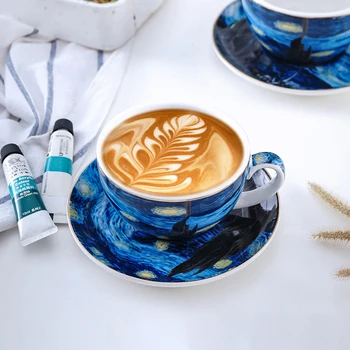 Star sky model ceramice ceașcă de cafea Europene cafea, ceai, cana cana cana cu Lapte cappuccino cani de ceai de după-amiază cana de uz Casnic drinkware