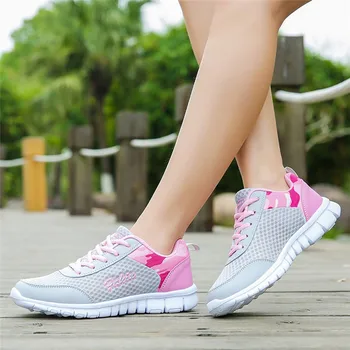 În aer liber Ușoare Pantofi de Alergare Pentru Femei Dantelă-up Culori Amestecate Running Adidasi de Aer Respirabil ochiurilor de Plasă de Femei Pantofi de Sport 0911