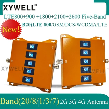 Nou!! Cinci-Band B20 800/900/1800/2100/2600mhz Mobile Celulare de Rapel 4G Repetor gsm 2g 3g 4g Celular Amplificator LTE DCS WCDMA
