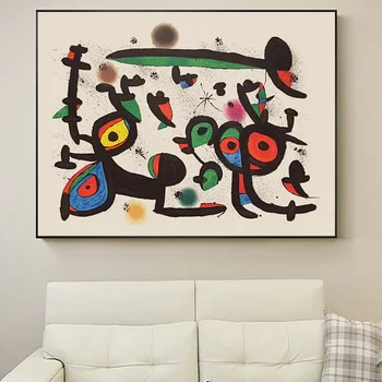 Joan Miro Faimoasa Epocă Abstract Suprarealism Pictură În Ulei Reproducere De Poster Și Printuri De Arta De Perete Poza Pentru Living Decorul Camerei