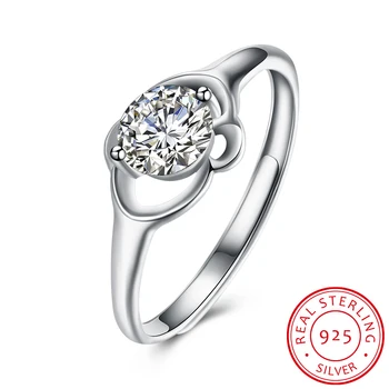 INALIS argint 925 feminin romantic cristal de diamant inele aniversare de nunta inele bijuterii femei pentru femei pentru o fată