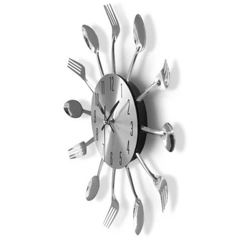 12 țoli Bucătărie Furculiță Lingură Ceas de Perete cu Tacâmuri de Ceas Home Decor Sala de Mese Montat Ceasuri cu Design Modern Decorativ