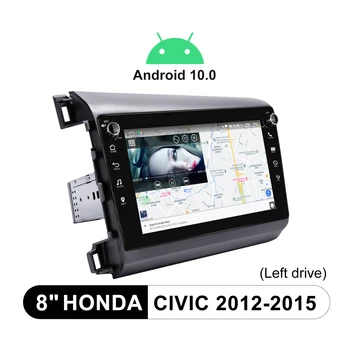 JOYING 8 Inch Android 10 Radio Auto Stereo Audio Auto Capul Unitate 4G Player Multimedia Carplay Pentru Honda Civic 2013 a Plecat cu Mașina