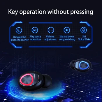 LIGE TWS Căști Bluetooth Drahtlose Kopfhörer LED-Display Bluetooth, Anulare a Zgomotului Stereo Ohrhörer mit Mikrofon Căști