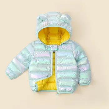 Colorat Bomboane de culoare pentru Copii Îmbrăcăminte de 0-5 Ani groase de Iarna cu Gluga Copii Haine pentru Copii, Băieți și Fete Parka Coat