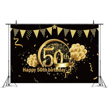 Aurul negru Fundal Fericit 30 40 50 Petrecere de Ziua Decor Adult de 30 de ani, 40-50 de Partid Decor consumabile