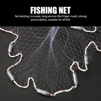 Mâna Arunca Pescuit Exprimate Net Spin Momeala Sinker Diametru Plin Răspândit Plasă De Echipamente &T8