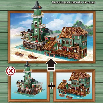 Nevoia de 2745PCS 30102 Captain ' s Wharf Bloc Creative Street View Model de Serie Cărămizi de Colectare DIY Jucărie Cadou pentru Copii