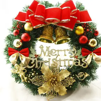 30cm Coroană de Crăciun Agățat Pandantive Vesel Ghirlanda de Crăciun Cadouri de Perete Ușa Ornamente Decor Acasă de Anul Nou Decoratiuni 2021