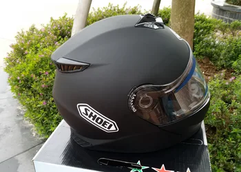 Flip-Up casca motocicleta complet casca Casca Motocicleta ATV casca de Siguranță dual lens negru mat, Capacete